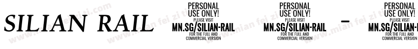 silian rail字体字体转换